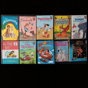 Walt Disney’s Wonderful World of Reading Book Club Edition Hardcover Book Lot